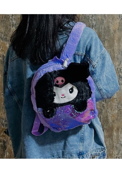 Kuromi ve My Melody Sırt Çantası Pullu