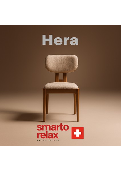 Hera 2’li Sandalye Seti — Ahşap Ayaklı, Krem Kumaş fiyatları