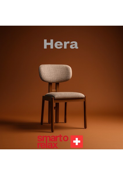 Hera 2’li Sandalye Seti — Ahşap Ayaklı, Krem Kumaş modelleri