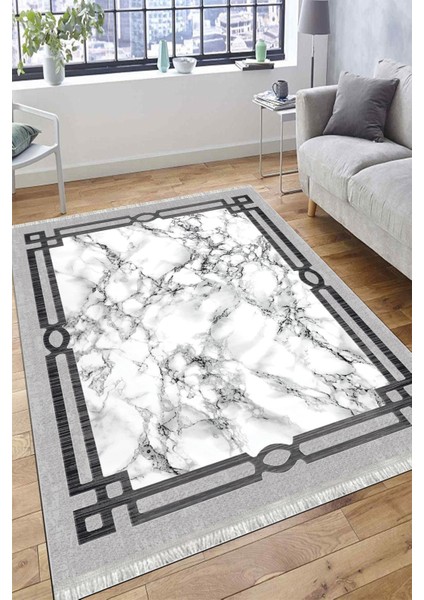 Dekoratif Modern Halı Makinede Yıkanabilir Kilim Kaymaz Tabanlı Yolluk Dot Tabanlı Halı 1063A modelleri