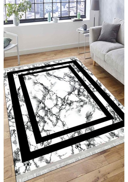 Kaymaz Tabanlı Halı Mermer Desenli Yıkanabilir Halı Kilim Yolluk Dot Tabanlı Halı 1003A modelleri