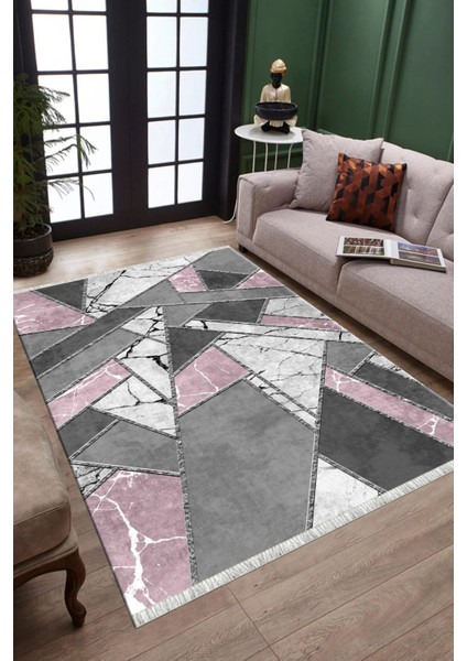 Modern Şeritli Kilim Makinede Yıkanabilir Kilim Kaymaz Tabanlı Yolluk Dot Tabanlı Halı 1074C fiyatları