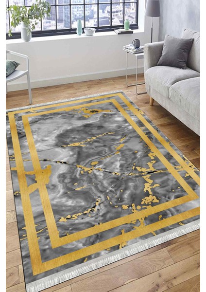 Dekoratif Vintage Kilim Makinede Yıkanabilir Kaymaz Tabanlı Yolluk Dot Tabanlı Halı 1084A modelleri