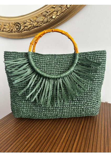 El Örgüsü Hasır Çanta