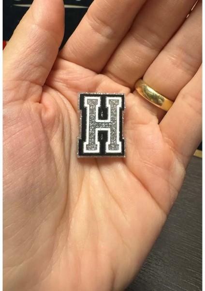 Terlik Süsü/simli H Harfi