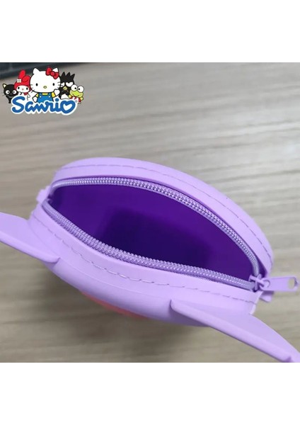 Kız Çocuk Sanrio Kuromi Figürlü Çıkartılabilir Ayarlanabilir Askı Silikon Çapraz Çanta Cüzdan fiyatları