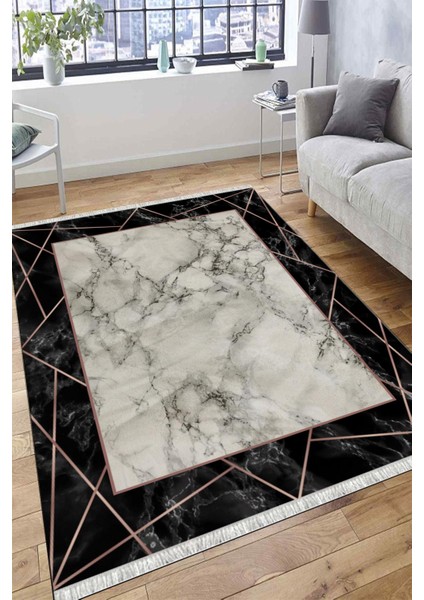 Kaymaz Tabanlı Halı Mermer Desenli Yıkanabilir Halı Kilim Yolluk Dot Tabanlı Halı 1005D modelleri
