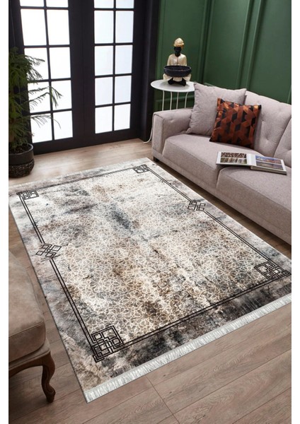 Eskitme Vintage Desen Kilim Makinede Yıkanabilir Kaymaz Tabanlı Yolluk Dot Tabanlı Halı 1086B fiyatları