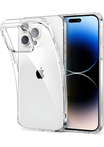Sunix Iphone 14 Pro Uyumlu Tıpalı Şeffaf Silikon Kılıf A+++ Kalite