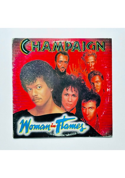 Champaign – Woman In Flames Dönem Baskı Plak