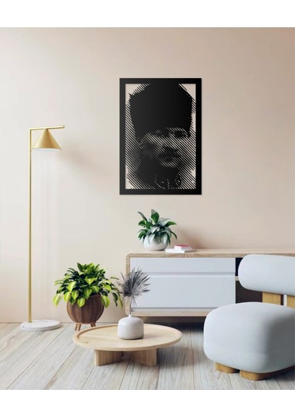 Mustafa Kemal Atatürk Silüeti Portresi Tasarımlı Dekoratif Metal Duvar Tablosu fırsatları