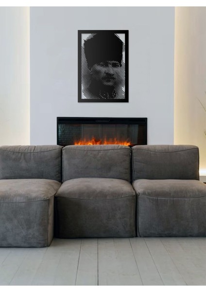 Mustafa Kemal Atatürk Silüeti Portresi Tasarımlı Dekoratif Metal Duvar Tablosu fiyatları