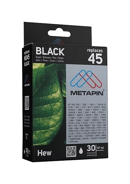 Metapin Siyah Kartuş Hp 45B