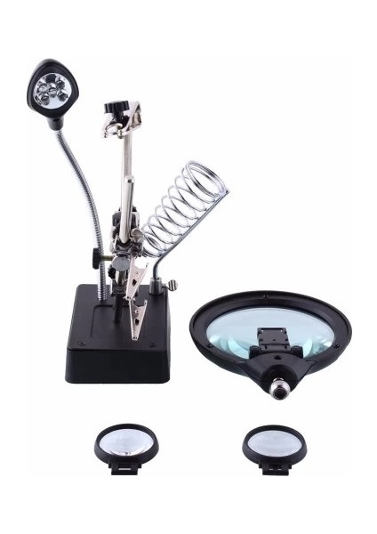 Masa Üstü Mandallı ,2.5X90MM, 7.5X34MM Mercekli ,adaptörlu Işıklı Büyüteç modelleri