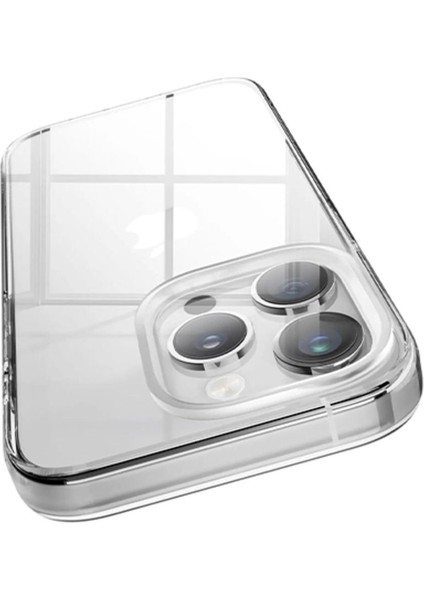 Sunix Iphone 15 Pro Uyumlu Silikon Tıpalı Şeffaf Kılıf A+++ Kalite