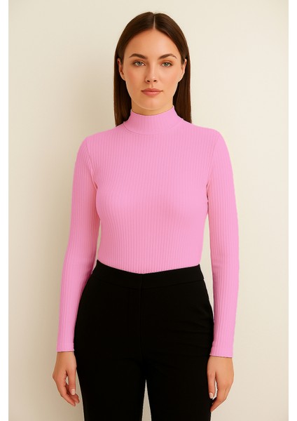 Kadın Uzun Kollu Viskon Kumaş Yazlık Bluz