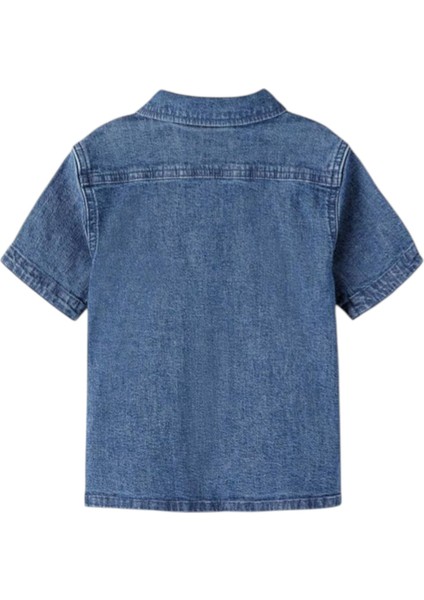 Erkek Bebek Kot Mavi Gömlek modelleri