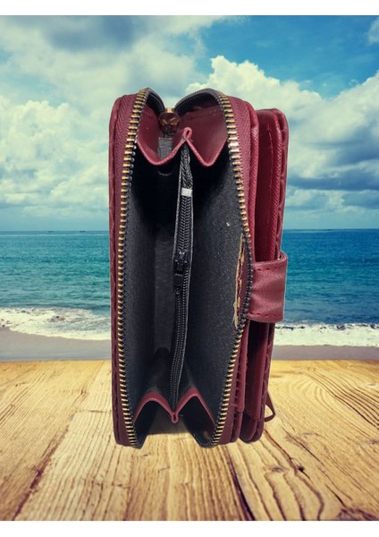 Çıtçıtlı Ön Cepli Bozuk ve Kağıt Para Bölmeli Kartlıklı Şık Cüzdan modelleri