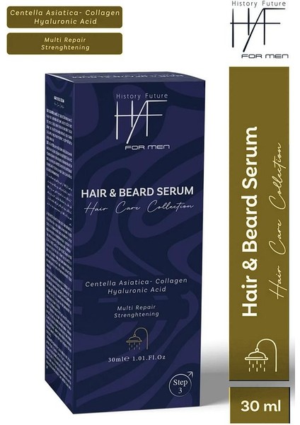 Erkek 3'lü Saç Sakal Bakım Seti Şampuan + Keratin Saç Spreyi + Saç Sakal Serumu