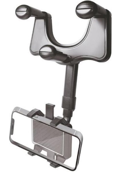 360 Derece Dönebilen Dikiz Aynasına Takılan Araç Içi Telefon Tutucu Hld-18