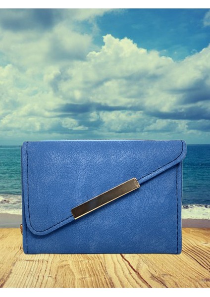 Bozuk ve Kağıt Para Bölmeli Fermuarlı Kadın Cüzdan