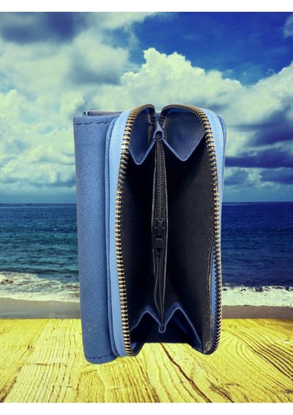 Bozuk ve Kağıt Para Bölmeli Fermuarlı Kadın Cüzdan fırsatları