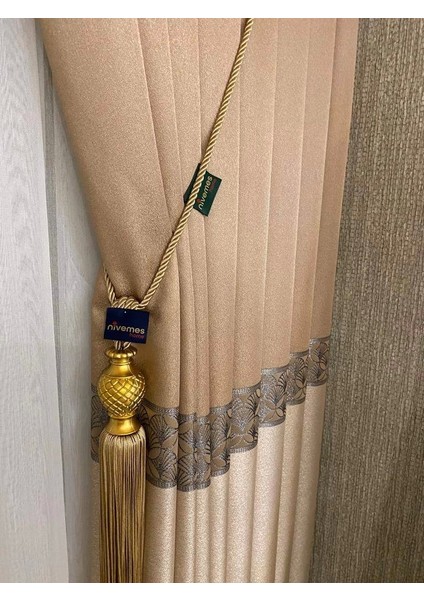 Frezya FJ6331316V-401 Krem/gold 1/3 Sık Pile Fon Perde Apm indirimleri