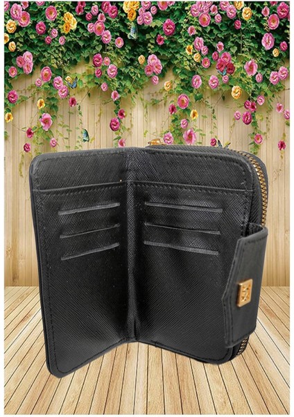 Bozuk ve Kağıt Para Bölmeli Şık Fermuarlı Kadın Cüzdan fiyatları