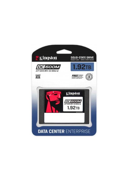 Kıngston Enterprıse 1.92TB 560/530MBS Sata SSD SEDC600M/1920G