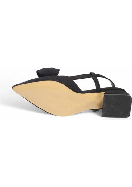 Kurdele Siyah Topuklu Ayakkabı fırsatları