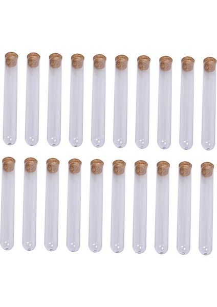 20 Test Tüpleri Kapaklı Temizle Kurutulmuş Çiçekler Için Hediyesi 16MMX100MM (Yurt Dışından) fırsatları