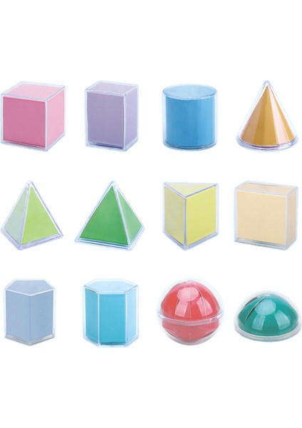 12 Şekiller Blokları Eğitici Oyuncak 3D (Yurt Dışından) fırsatları