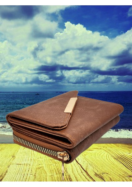 Bozuk ve Kağıt Para Bölmeli Fermuarlı Kadın Cüzdan fiyatları