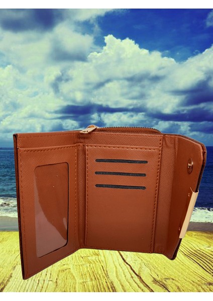 Bozuk ve Kağıt Para Bölmeli Fermuarlı Kadın Cüzdan modelleri