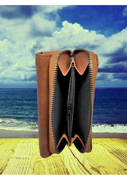 Bozuk ve Kağıt Para Bölmeli Fermuarlı Kadın Cüzdan fırsatları