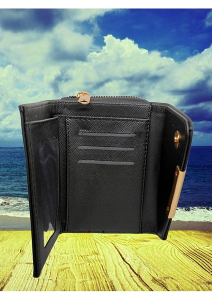 Bozuk ve Kağıt Para Bölmeli Fermuarlı Kadın Cüzdan modelleri