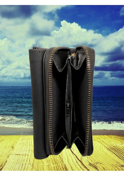 Bozuk ve Kağıt Para Bölmeli Fermuarlı Kadın Cüzdan fırsatları