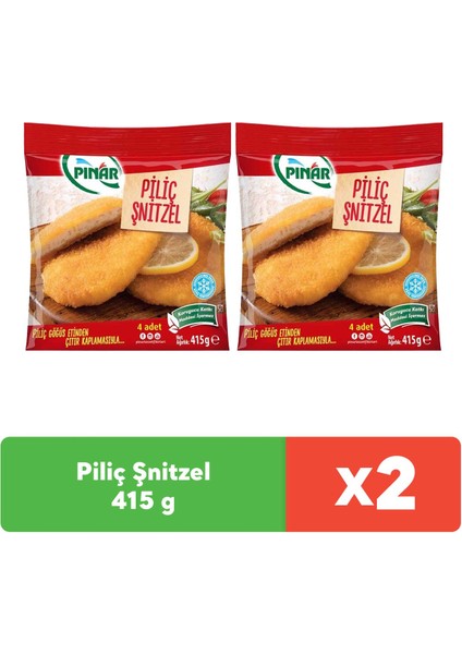 Piliç Şinitzel 415 gr x 2 Adet