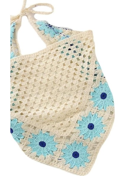 Floral Örgü Üçgen Bandana fiyatları