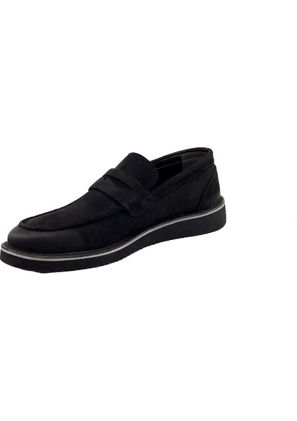 31277-2 Siyah Nubuk Deri Günlük Erkek Casual Ayakkabı modelleri