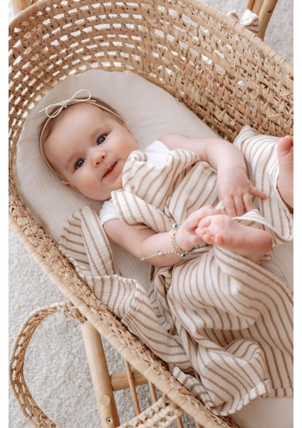 Müslin Örtü | Line Series - Beige fırsatları