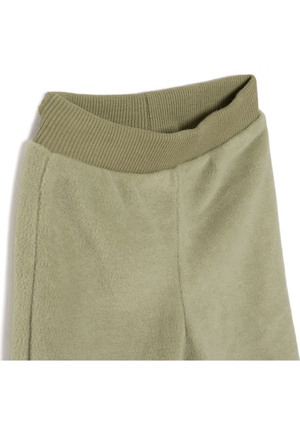 Erkek Bebek Basic Pantolon Polar Ribanalı Paça Koyu Gri modelleri