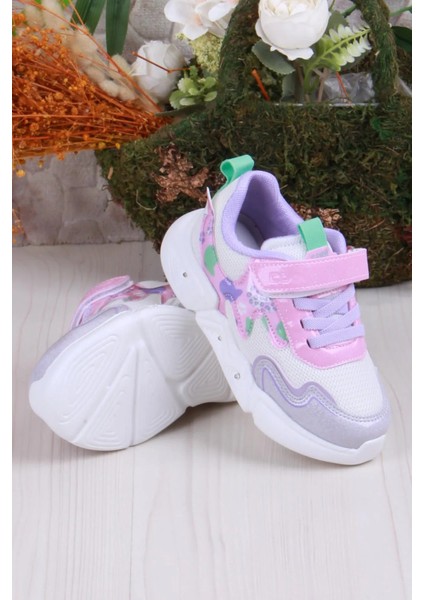 Zeta Pudra Işıklı Kız Çocuk Spor Ayakkabı fırsatları