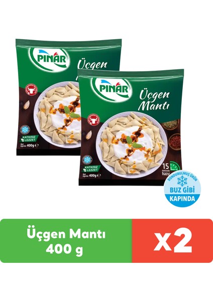 Üçgen Mantı 400 gr x 2 Adet