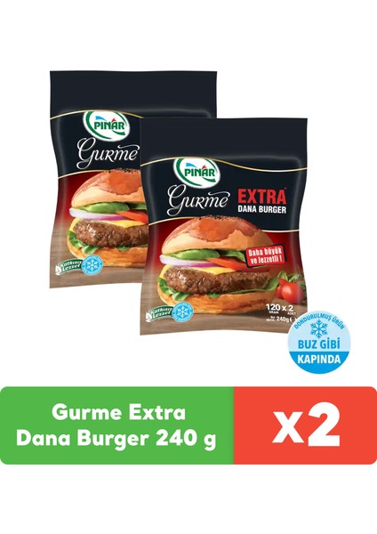 Gurme Extra Dana Burger 240 g x 2 adet