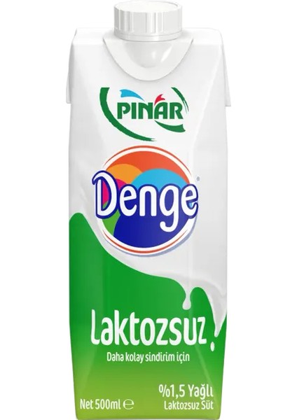 Denge Laktozsuz Süt 500 ml x 6 Adet fiyatları