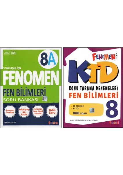 Fenomen 8. Sınıf Fen Bilimleri 8A+ Konu Tarama D. (2 Kitap)