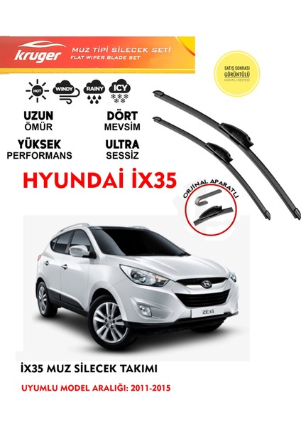 Hyundai IX35 Ön Muz Silecek Takımı 2015 Model Araca Özel . Aparat