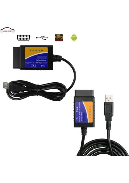 Vgate Icar USB 1.5V Arıza Tespit Cihazı Renault PIC18F25K80 Chipli DDT4ALL Uyumlu