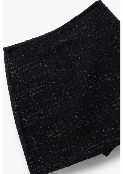 Dar Kesim Mini Tüvit Şort Etek modelleri